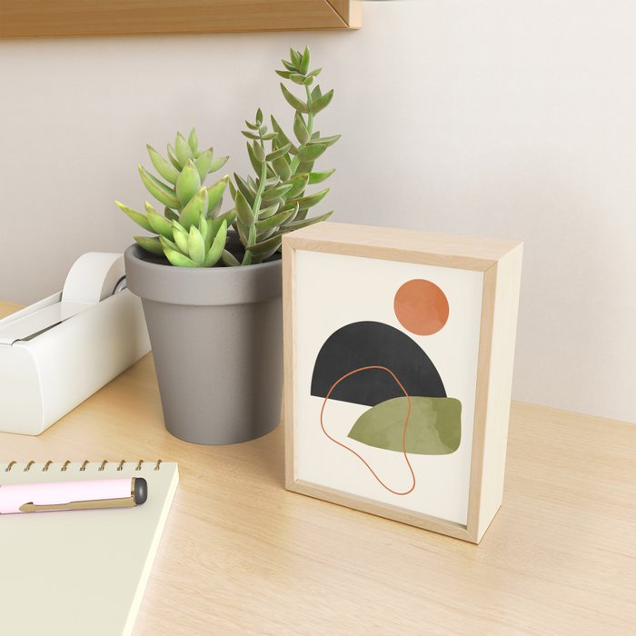 abstract minimal 64 Mini Art Print Gallery Image 2