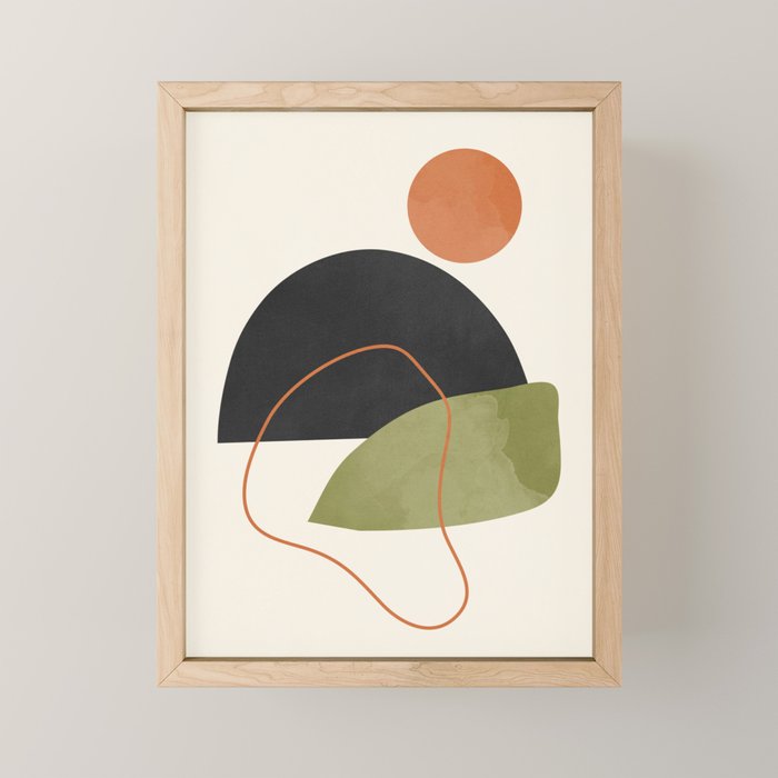 abstract minimal 64 Mini Art Print Gallery Image 1