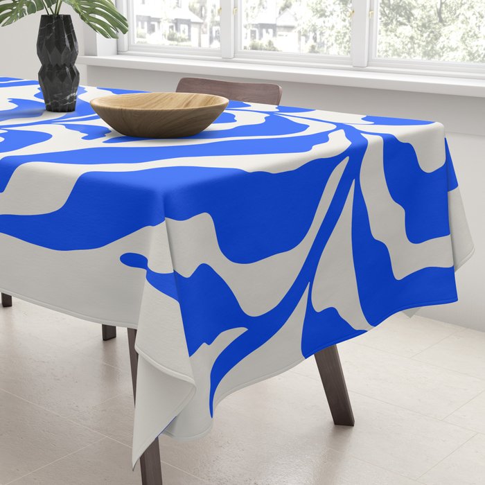 Wild Ferns: Ultramarine Blue Edition Tablecloth Gallery Image 3