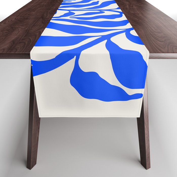 Wild Ferns: Ultramarine Blue Edition Table Runner Gallery Image 1