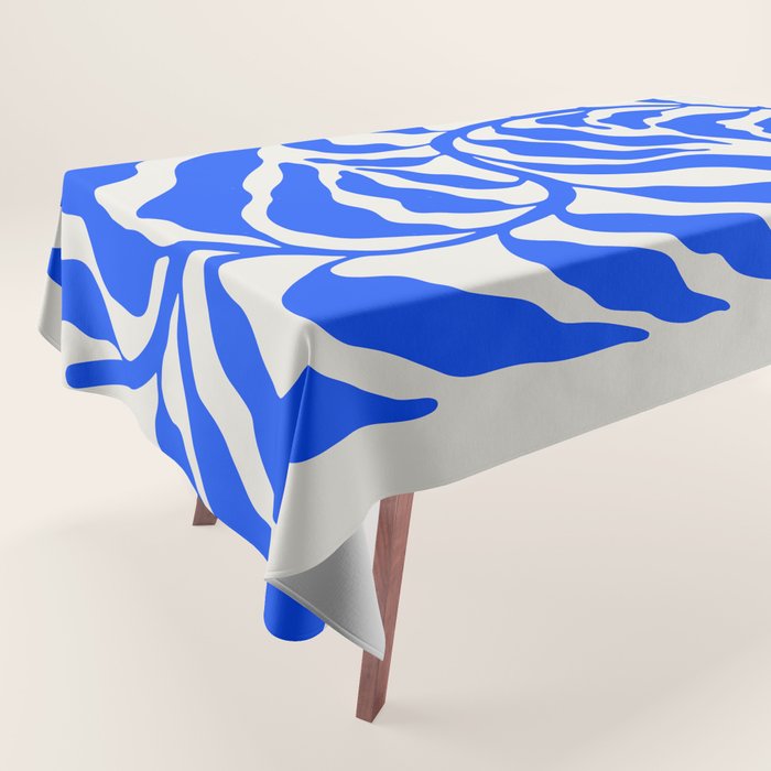 Wild Ferns: Ultramarine Blue Edition Tablecloth Gallery Image 1