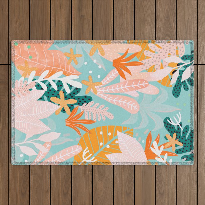 Into the jungle - dusk Outdoor Rug Gallery Image 1