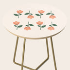 Pink Peony Pattern Side Table Gallery Image 2