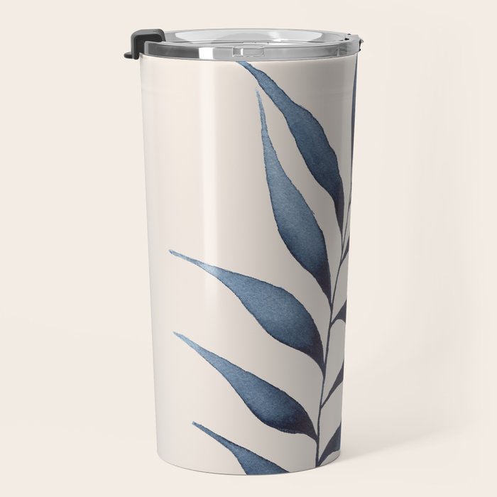 Minimalist Palm Leaf in Watercolour Travel Mug Gallery Image 3
