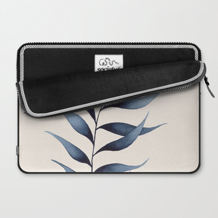 Minimalist Palm Leaf in Watercolour Laptop Sleeve Gallery Image 2