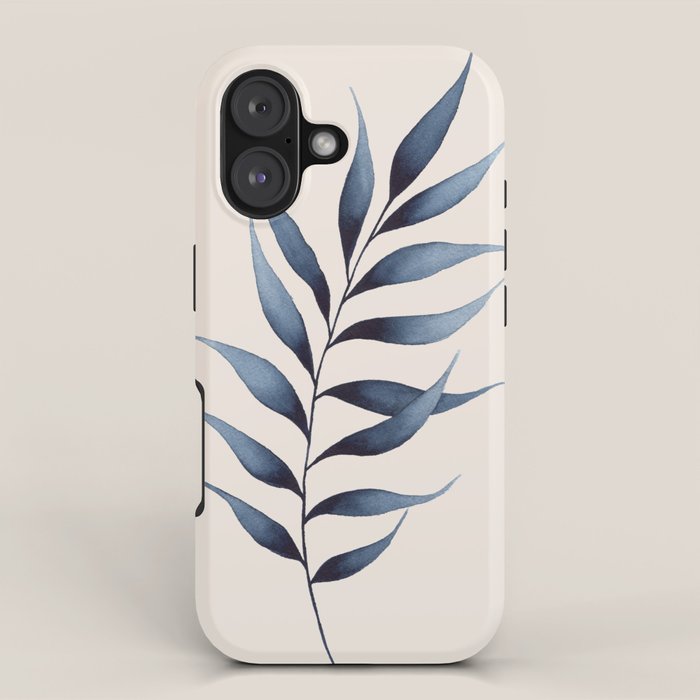 Minimalist Palm Leaf in Watercolour iPhone Case Gallery Image 1