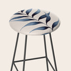 Minimalist Palm Leaf in Watercolour Stool Gallery Image 2
