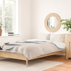 Minimalist Palm Leaf in Watercolour Duvet Cover Gallery Image 2