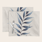 Minimalist Palm Leaf in Watercolour Placemat Gallery Image 1