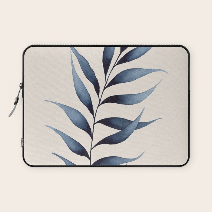 Minimalist Palm Leaf in Watercolour Laptop Sleeve Gallery Image 1
