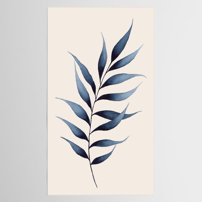 Minimalist Palm Leaf in Watercolour Tablecloth Gallery Image 2