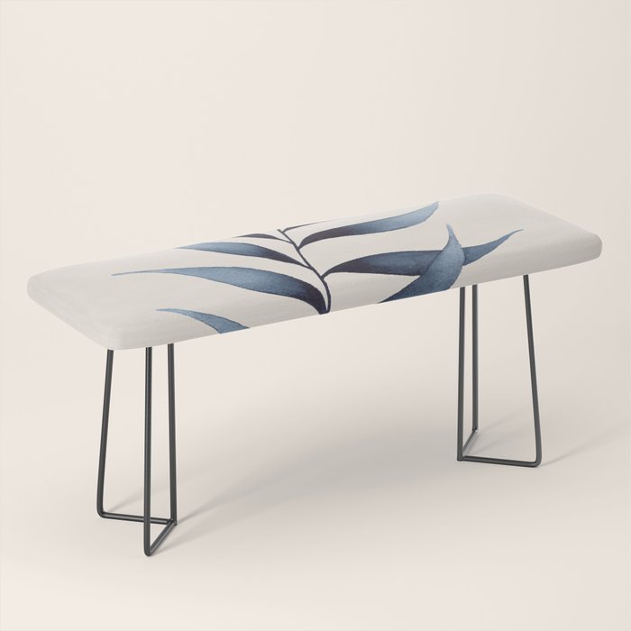 Minimalist Palm Leaf in Watercolour Bench Gallery Image 1
