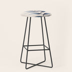 Minimalist Palm Leaf in Watercolour Stool Gallery Image 1