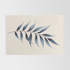 Minimalist Palm Leaf in Watercolour Rug Gallery Image 2