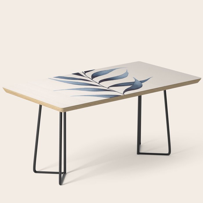 Minimalist Palm Leaf in Watercolour Coffee Table Gallery Image 1