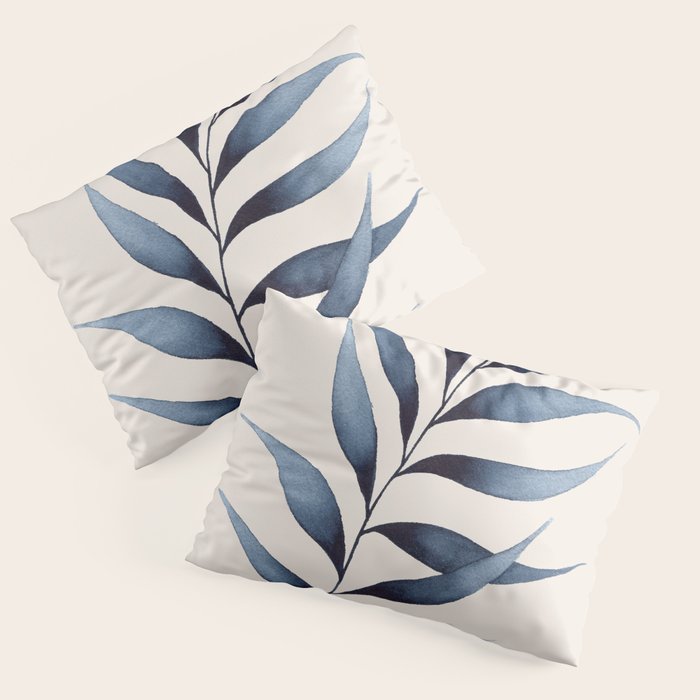 Minimalist Palm Leaf in Watercolour Pillow Sham Gallery Image 3