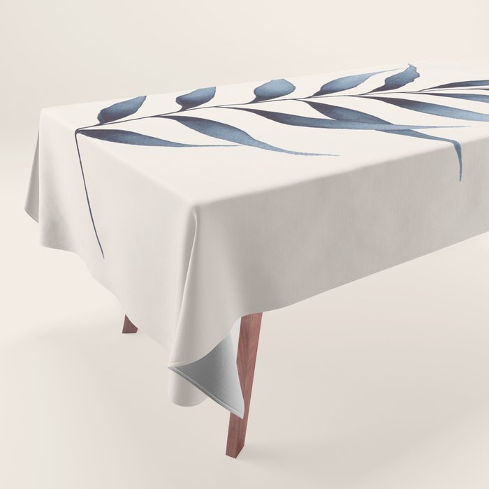 Minimalist Palm Leaf in Watercolour Tablecloth Gallery Image 1