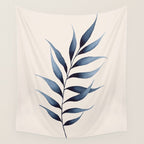 Minimalist Palm Leaf in Watercolour Wall Tapestry Gallery Image 4