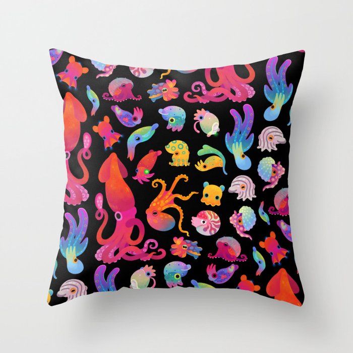 Cephalopod Throw Pillow Gallery Image 1