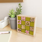 Libra Checkered Print Mini Art Print Gallery Image 2