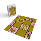 Libra Checkered Print Jigsaw Puzzle Gallery Image 2