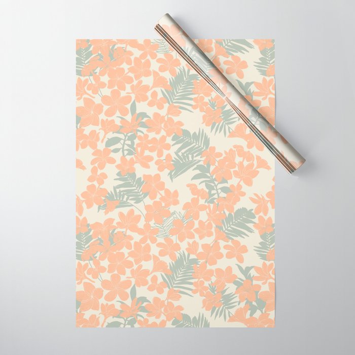 Exotical flowering blooms AH Wrapping Paper Gallery Image 1
