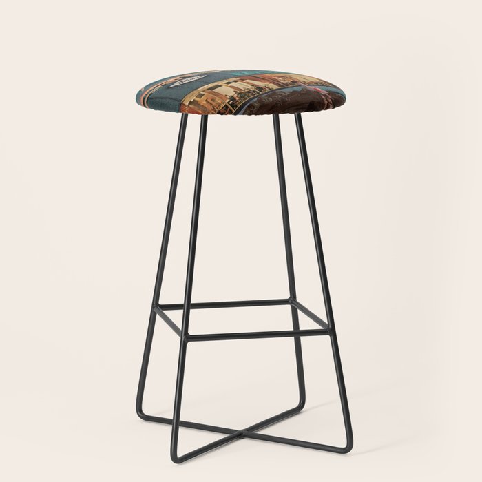 a Postcard from year 2346 Stool Gallery Image 1