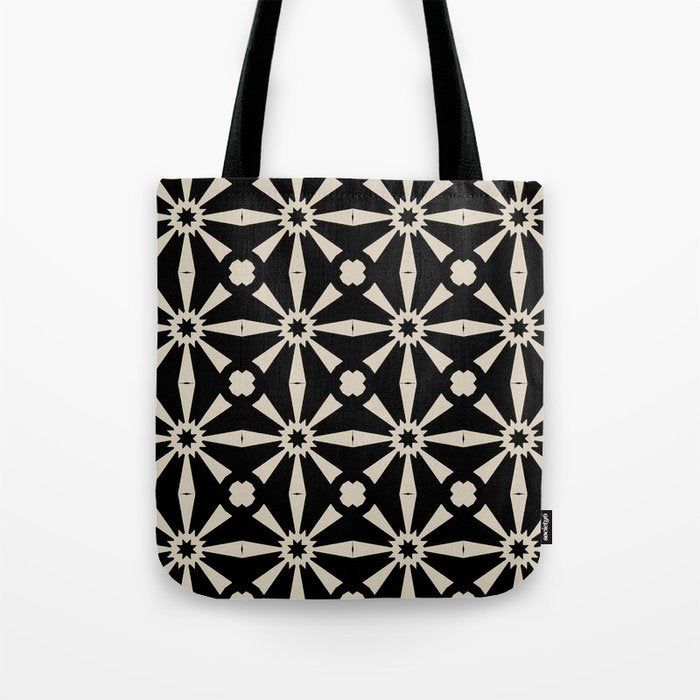 Starburst Geometric Pattern Tote Bag Gallery Image 1