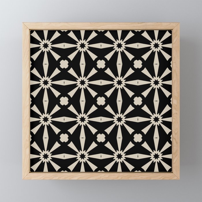 Starburst Geometric Pattern Mini Art Print Gallery Image 1