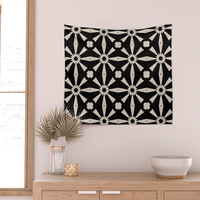 Starburst Geometric Pattern Wall Tapestry Gallery Image 2