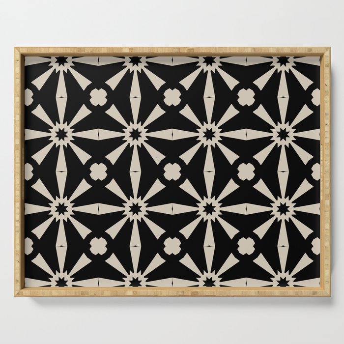 Starburst Geometric Pattern Serving Tray Gallery Image 1