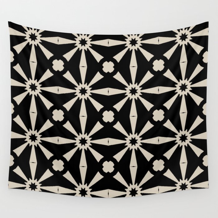 Starburst Geometric Pattern Wall Tapestry Gallery Image 4