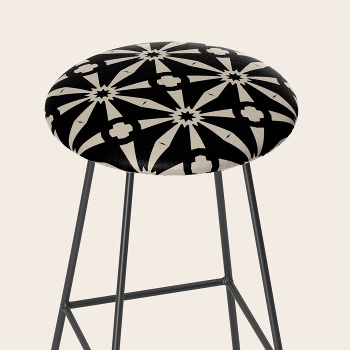 Starburst Geometric Pattern Stool Gallery Image 2