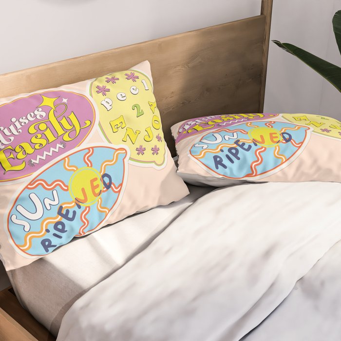 fruit stickers  Pillow Sham Gallery Image 2