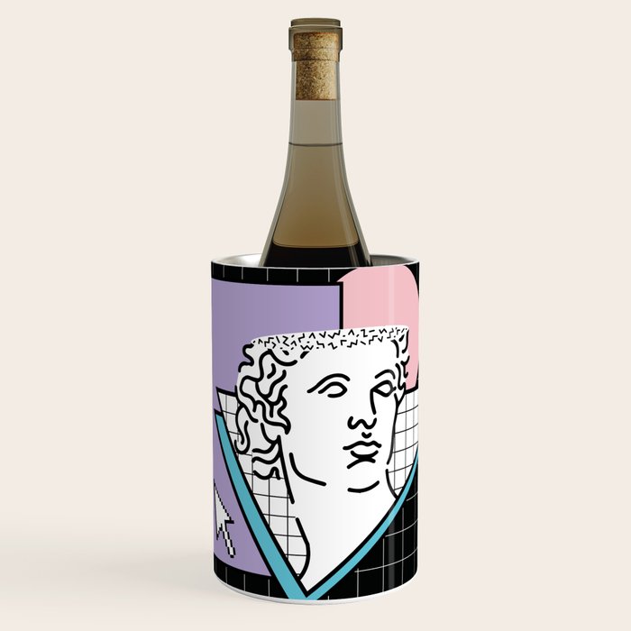 Apollo Vaporwave / greek god Wine Chiller Gallery Image 1