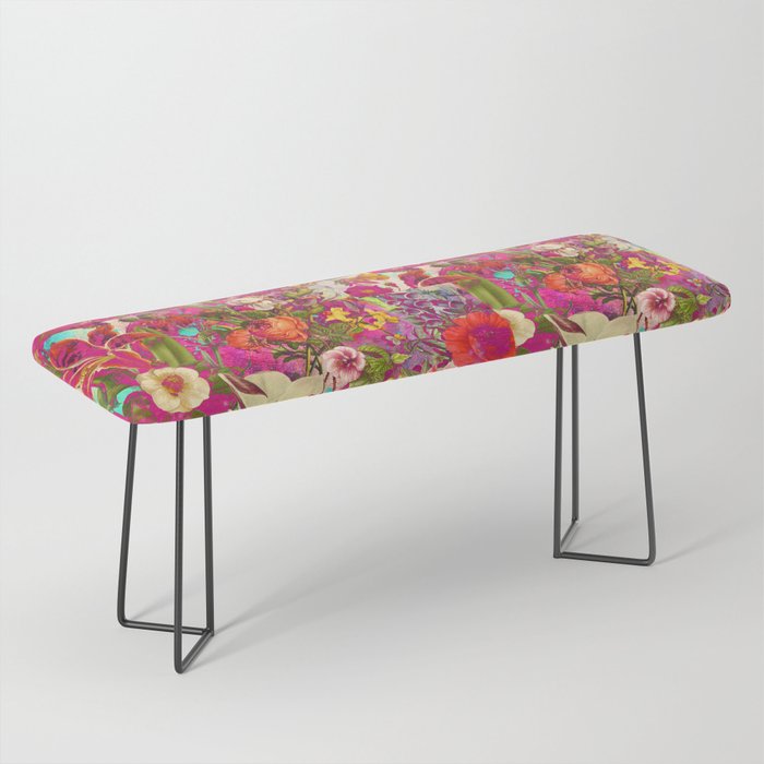 Atomic Garden - Vibrant Flowers Bench Gallery Image 1