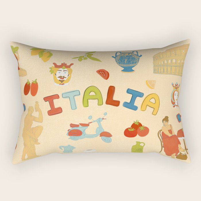 Viva Italia Rectangular Pillow Gallery Image 1