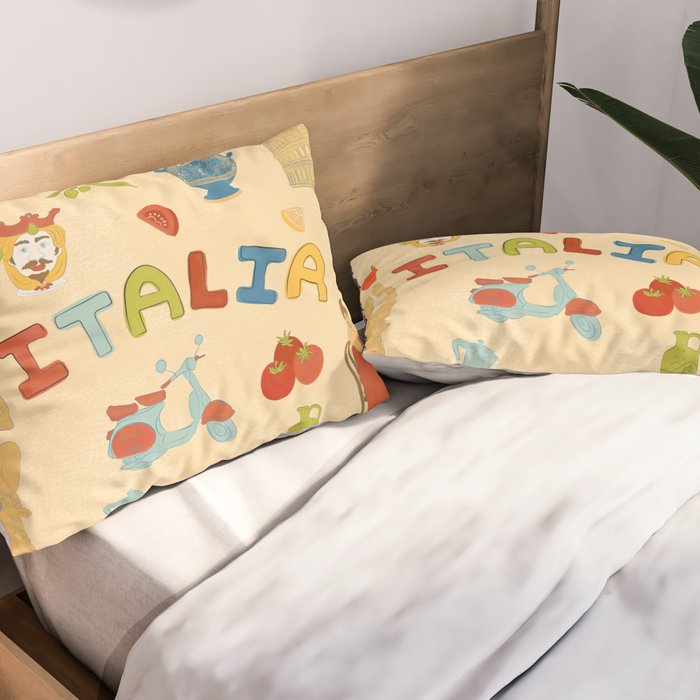 Viva Italia Pillow Sham Gallery Image 2