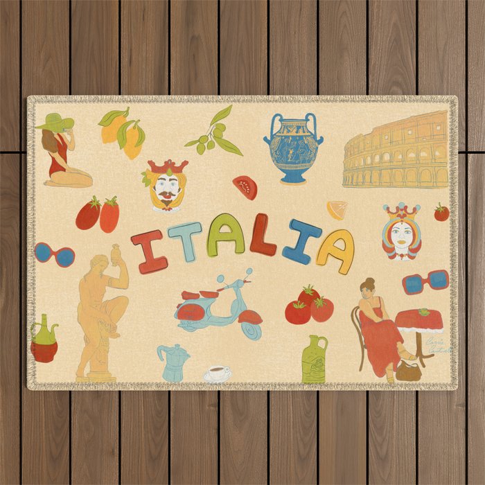 Viva Italia Outdoor Rug Gallery Image 1