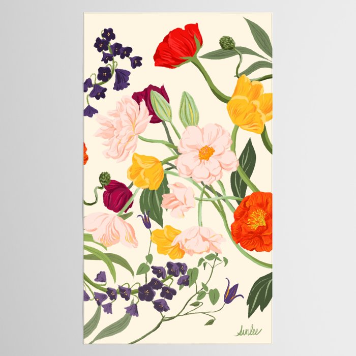 Poppy Garden Tablecloth Gallery Image 2