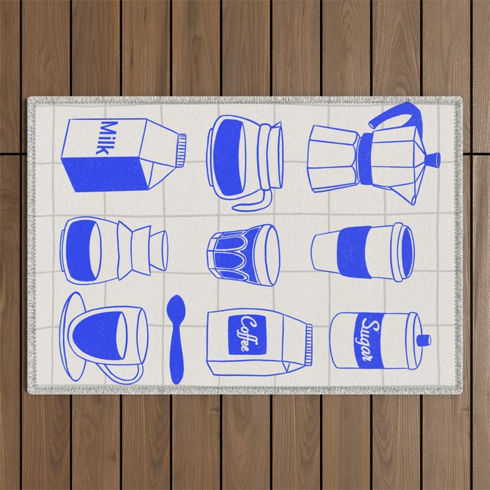 Coffee time Outdoor Rug Gallery Image 1