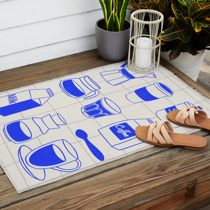 Coffee time Outdoor Rug Gallery Image 2