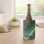 Japanese Wall Art Maximalist Forest Fox Print Japandi Art Sage Green Botanical Wabi Sabi Painting Wine Chiller Gallery Image 4