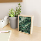Japanese Wall Art Maximalist Forest Fox Print Japandi Art Sage Green Botanical Wabi Sabi Painting Mini Art Print Gallery Image 2