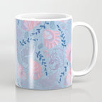 Coastal Oysters on the Beach in Sea Blue & Lavender Coffee Mug Gallery Image 1