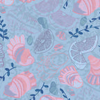 Coastal Oysters on the Beach in Sea Blue & Lavender Coffee Mug Gallery Image 2