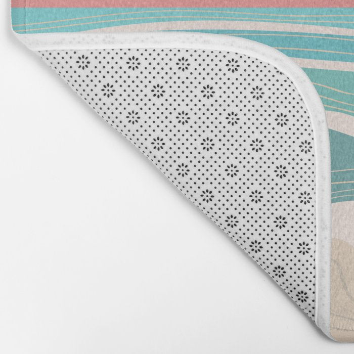 Crashing wave on sunny bay Bath Mat Gallery Image 2