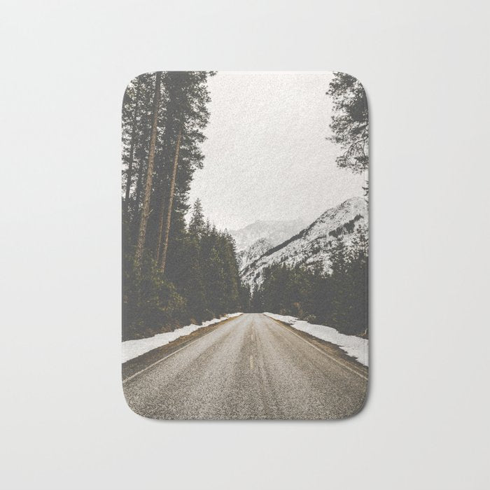 Great Mountain Roads - Nature Photography Bath Mat Gallery Image 1