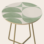 Mid Century Modern Green Geometric Side Table Gallery Image 2