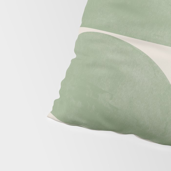 Mid Century Modern Green Geometric Pillow Sham Gallery Image 4